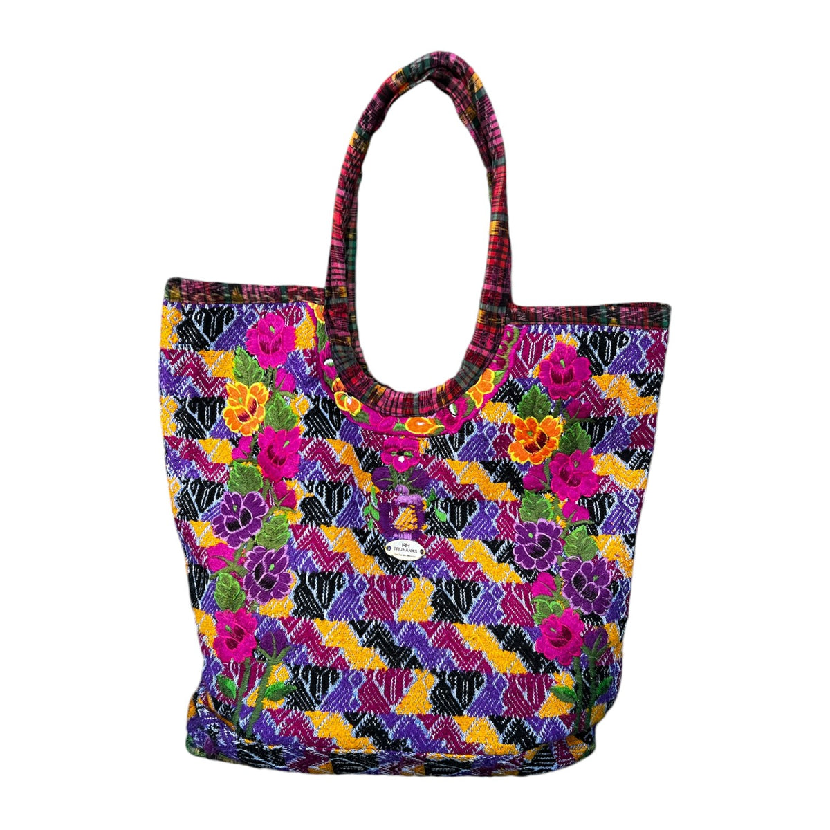 Bolso huipil mexicano morado – Brocantia - Main Image