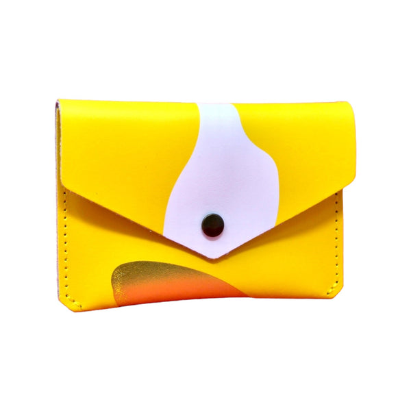 Cartera abstracta amarilla