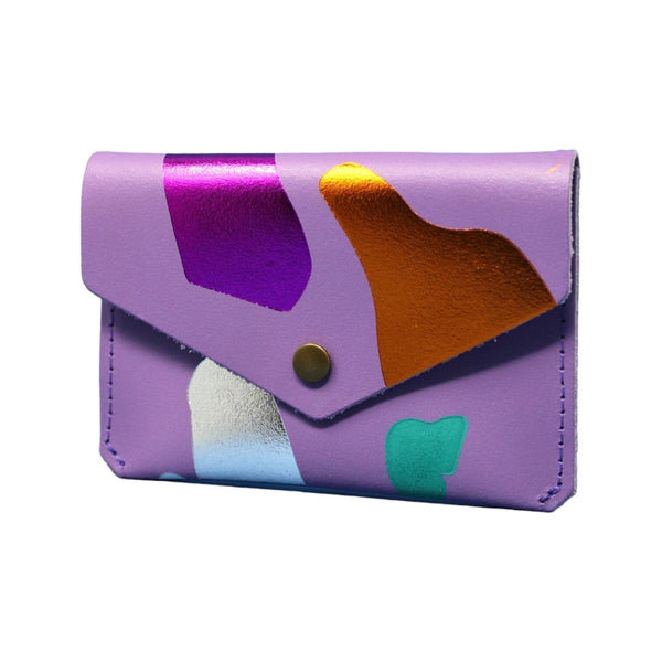 Cartera abstracta morada