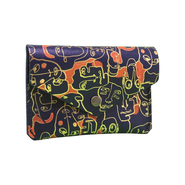 Cartera carinas azul marino