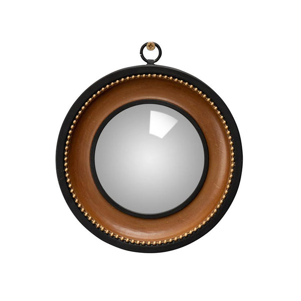 Espejito convexo filo marrón con argolla