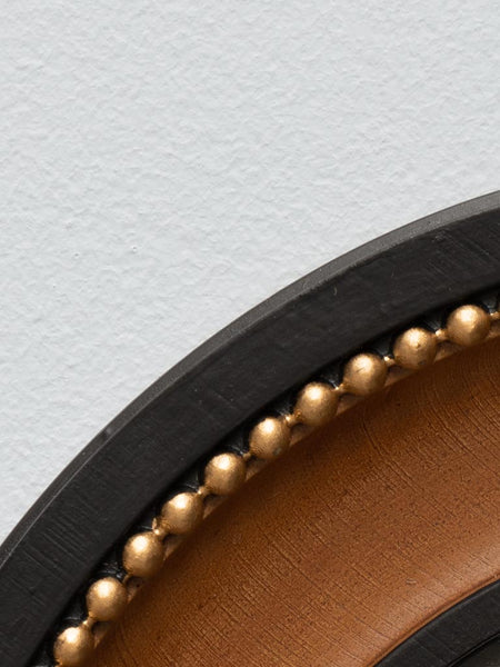 Espejito convexo filo marrón con argolla