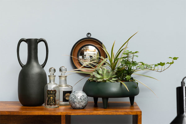 Espejito convexo filo marrón con argolla