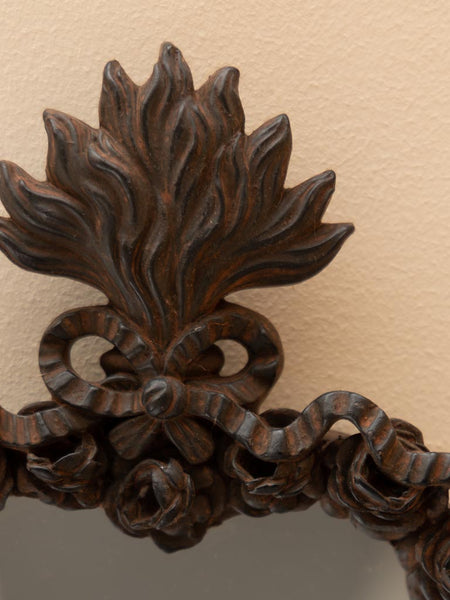 Espejito Ex voto Sagrado Corazón rosas