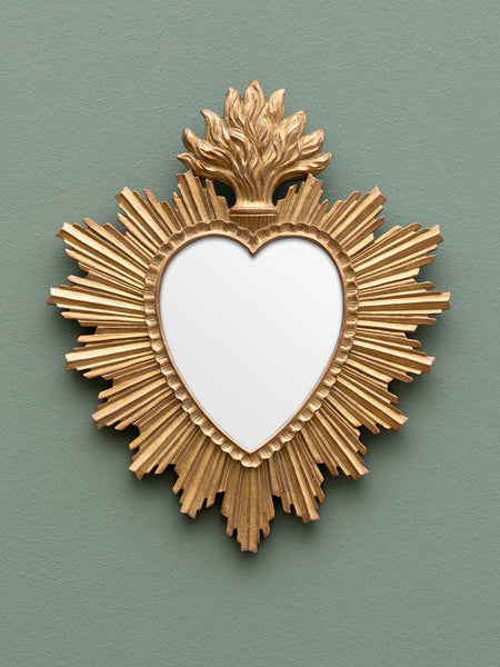 Espejo ex voto dorado