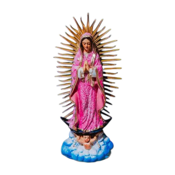 Figura Virgen de Guadalupe rosa