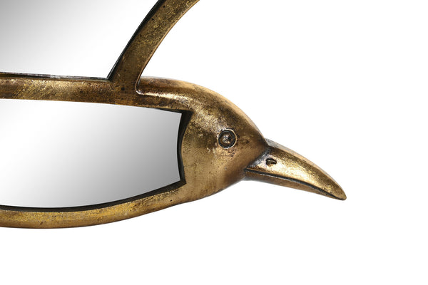 detalle cabeza espejo gaviota dorada – Brocantia objetos singulares de pared