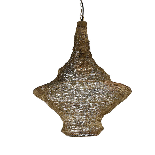 Lámpara de techo malla metal alargada