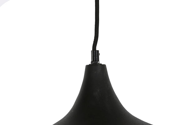 Lámpara de techo metal calado negro