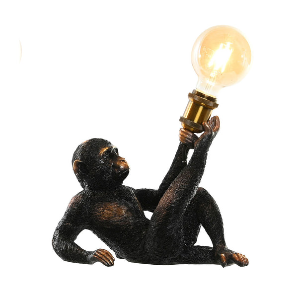 Lámpara de sobremesa mono tumbado dorado oscuro