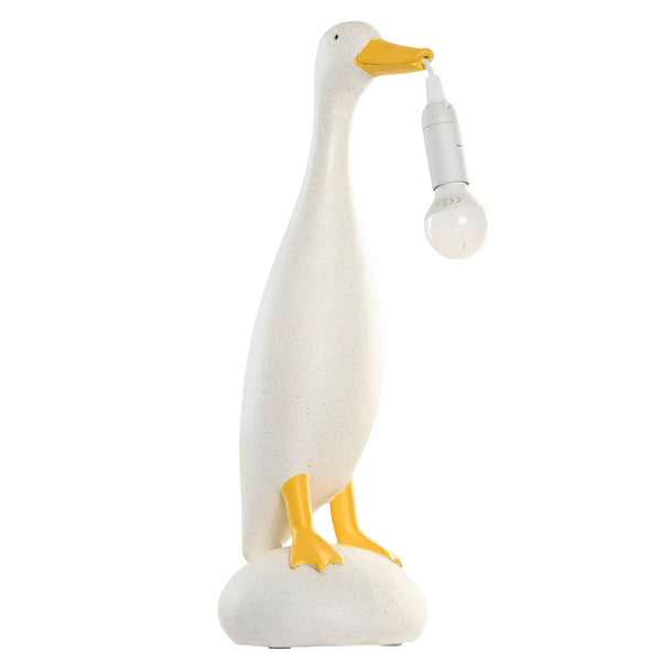 lámpara pato blanco diseño original con bombilla – Brocantia decoración Oviedo