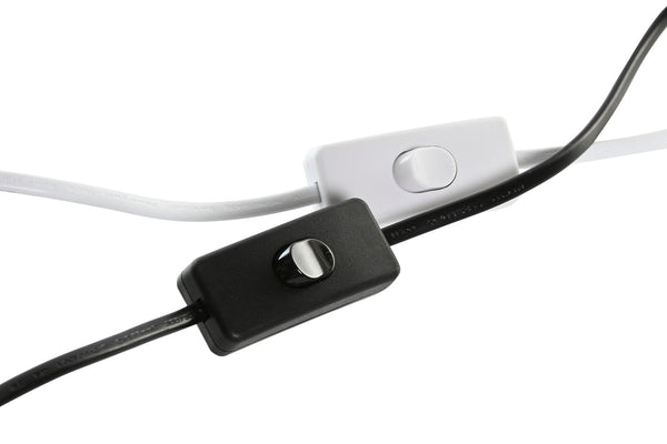 interruptor de cable blanco y negro lámparas pato – decoración singular Brocantia