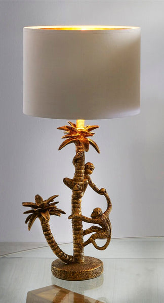 Lámpara de sobremesa monos en jungla Brocantia