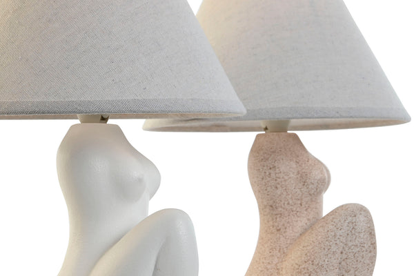 Lámpara de sobremesa cuerpo mujer gres