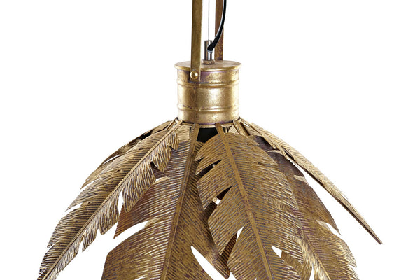 Lámpara plumas doradas Brocantia
