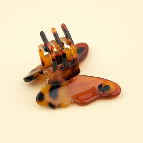 Mini pinza para el pelo polilla