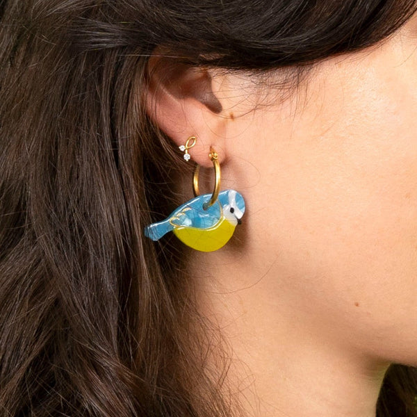 Pendientes blue tit
