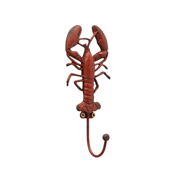 percha langosta hierro fundido decoración costera Brocantia