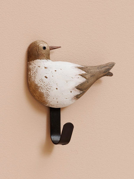 Percha pájaro madera claro
