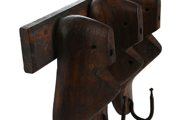 Perchero hormas de zapato triple