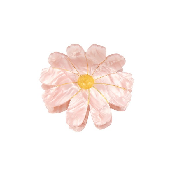 Pinza de pelo Coucou Suzette flor Cosmos rosa vista frontal