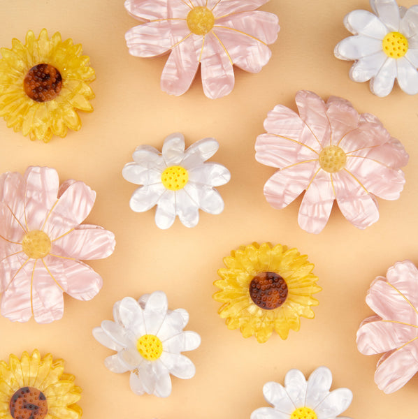 Colección de pinzas y broches florales Coucou Suzette en Brocantia