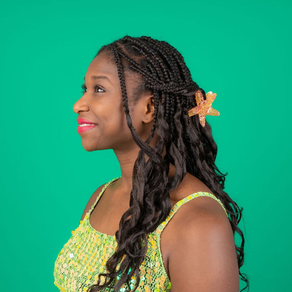 Pinza para el pelo estrella de mar