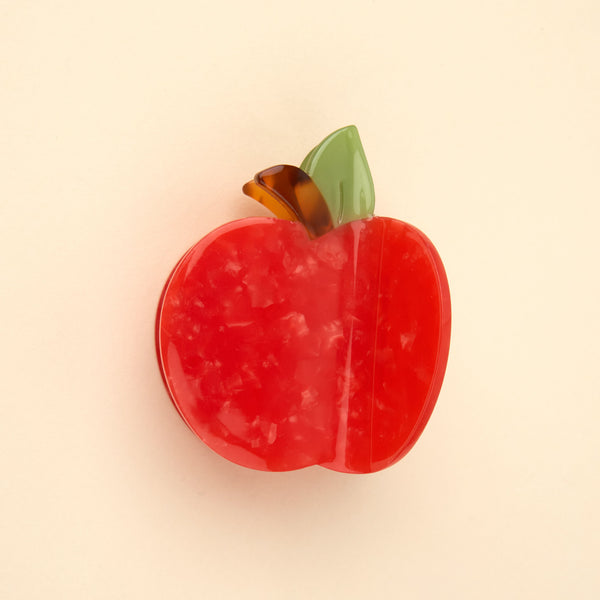 Pinza para el pelo manzana