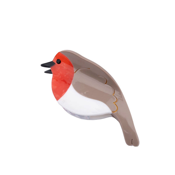 Pinza para el pelo con forma de petirrojo – Coucou Suzette vista lateral