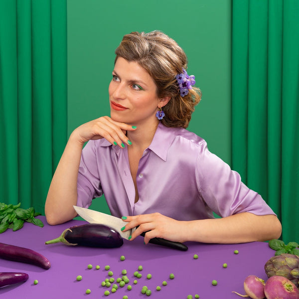 Pinza para el pelo ramo pensamientos