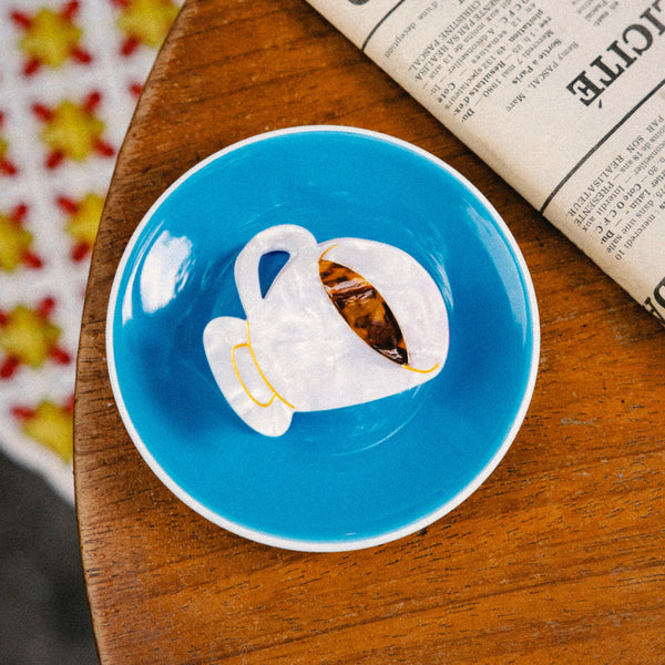 Pinza para el pelo taza de café