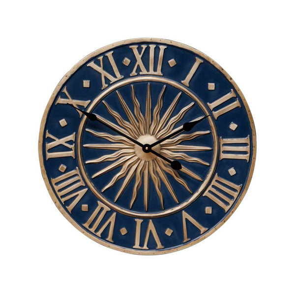 Reloj sol metal azul y dorado