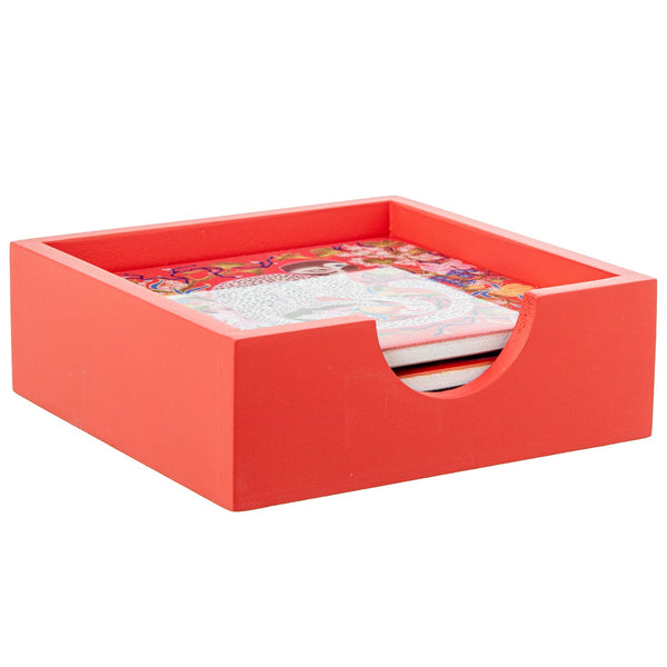 soporte-madera-roja-para-posavasos-coloridos-animales-brocantia