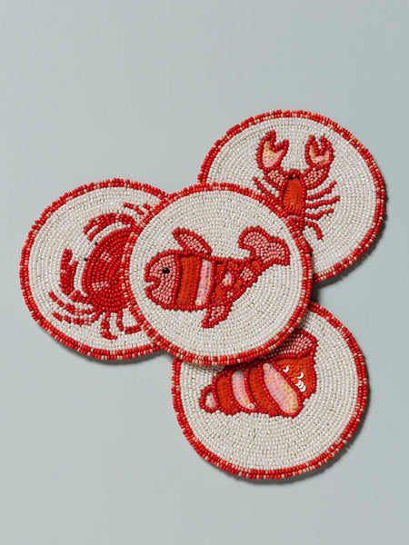 Set 4 posavasos marinos