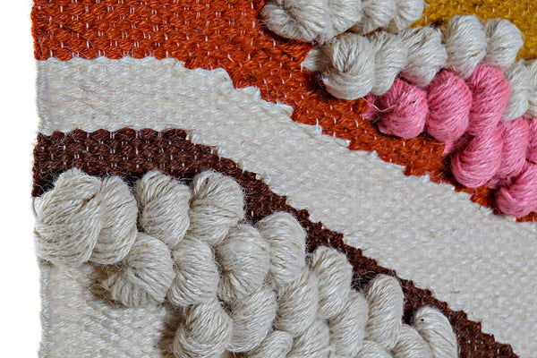 textura en relieve tapiz de algodón hecho a mano