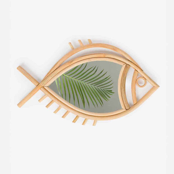 Espejo pez ratán - Brocantia - Tienda decoracion y regalos Oviedo