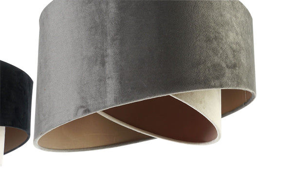 Lámpara pantalla doble - Brocantia - Tienda decoracion y regalos Oviedo