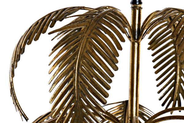 Lámpara hojas dorado envejecido Brocantia