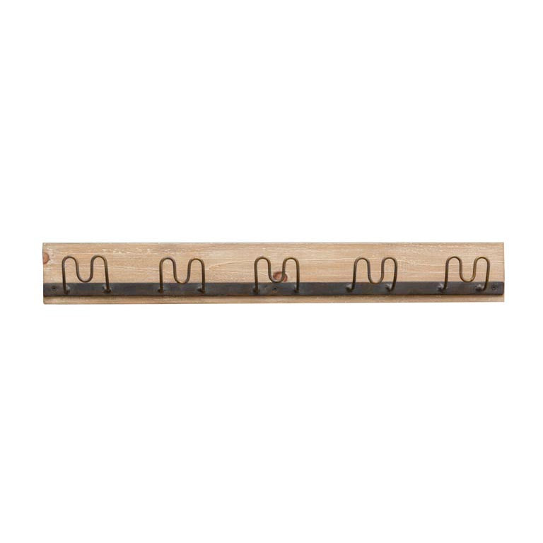 Perchero madera shop y metal