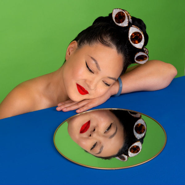 Pinza para el pelo Ojo Marrón Brocantia