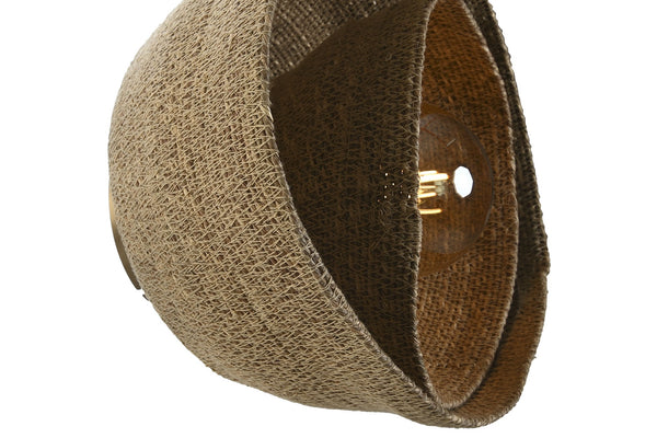 detalle textura yute natural aplique artesanal