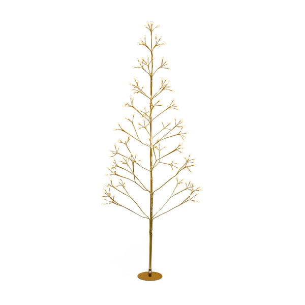 árbol decorativo navideño de 180 cm con luces LED cálidas