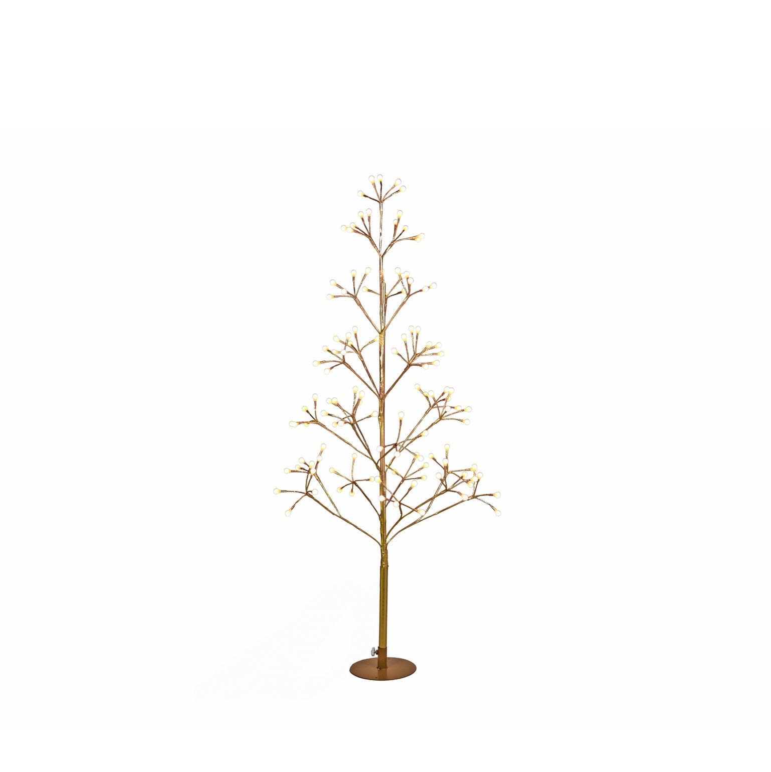 árbol decorativo navideño con 120 luces LED cálidas