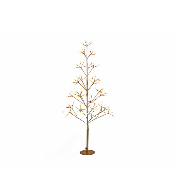 árbol decorativo navideño con 120 luces LED cálidas