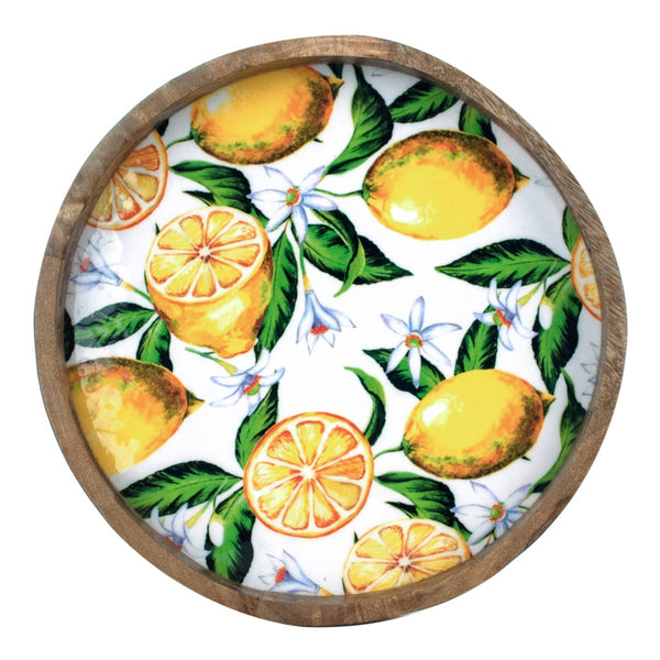 Bandeja redonda limones