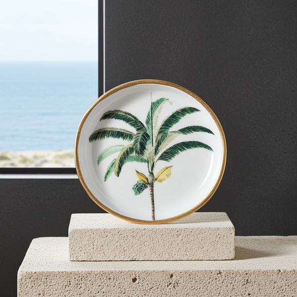 vaciabolsillos decorativo tropical elegante para entrada