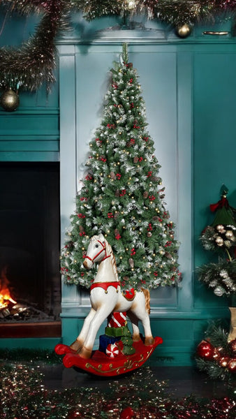 base decorativa para árbol de Navidad con forma de caballo