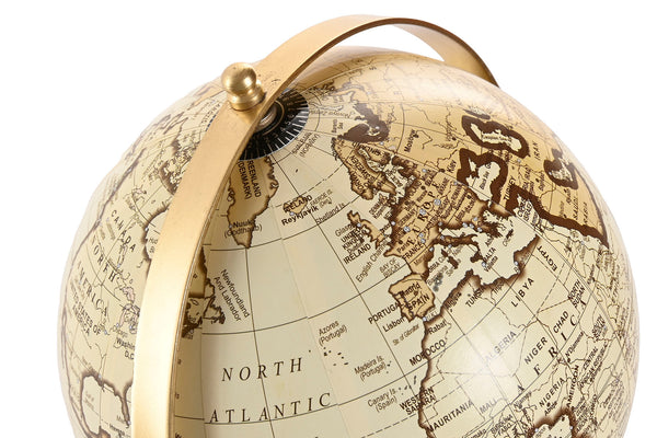 Globo del mundo decorativo estilo clásico