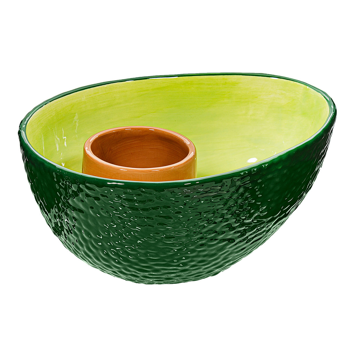 Bol para snacks y salsa aguacate