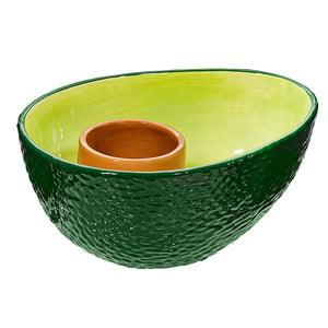 Bol para snacks y salsa aguacate